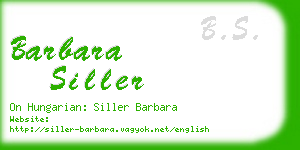 barbara siller business card